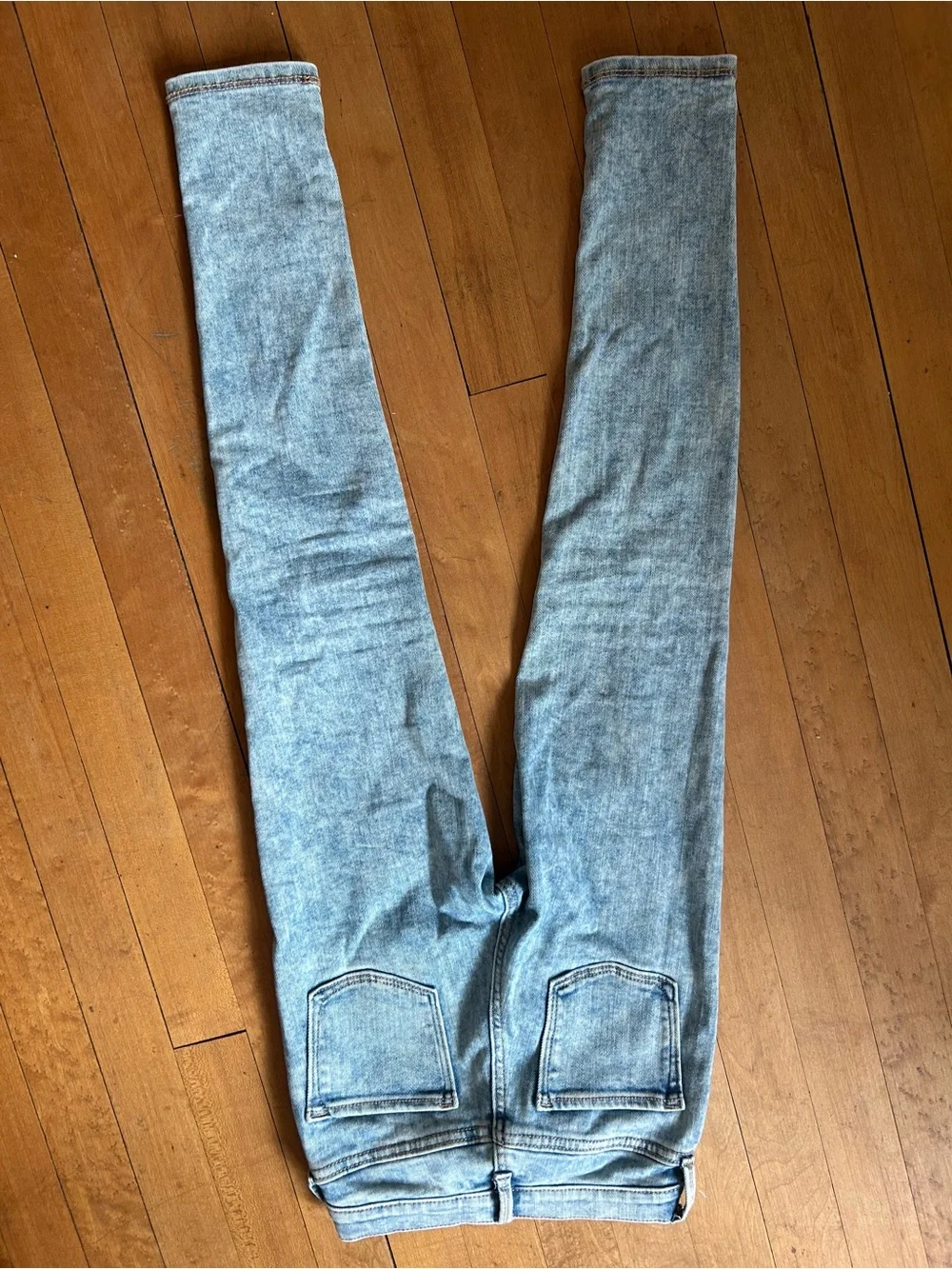Light Blue Distressed Girl’s Ballerina Jeggings